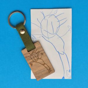 Llavero personalizado grabado láser