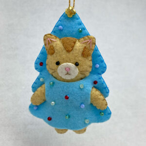Adorno Navidad Gatito árbol